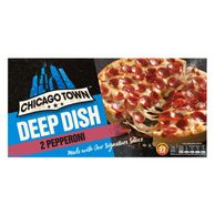 2 Deep Dish Pepperoni Mini Pizzas 2x160g Chicago Town